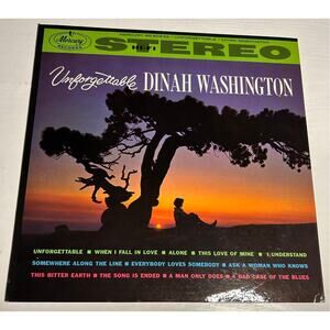 Dinah Washington Unforgettable Vintage Vinyl Album 1961 Mercury Records